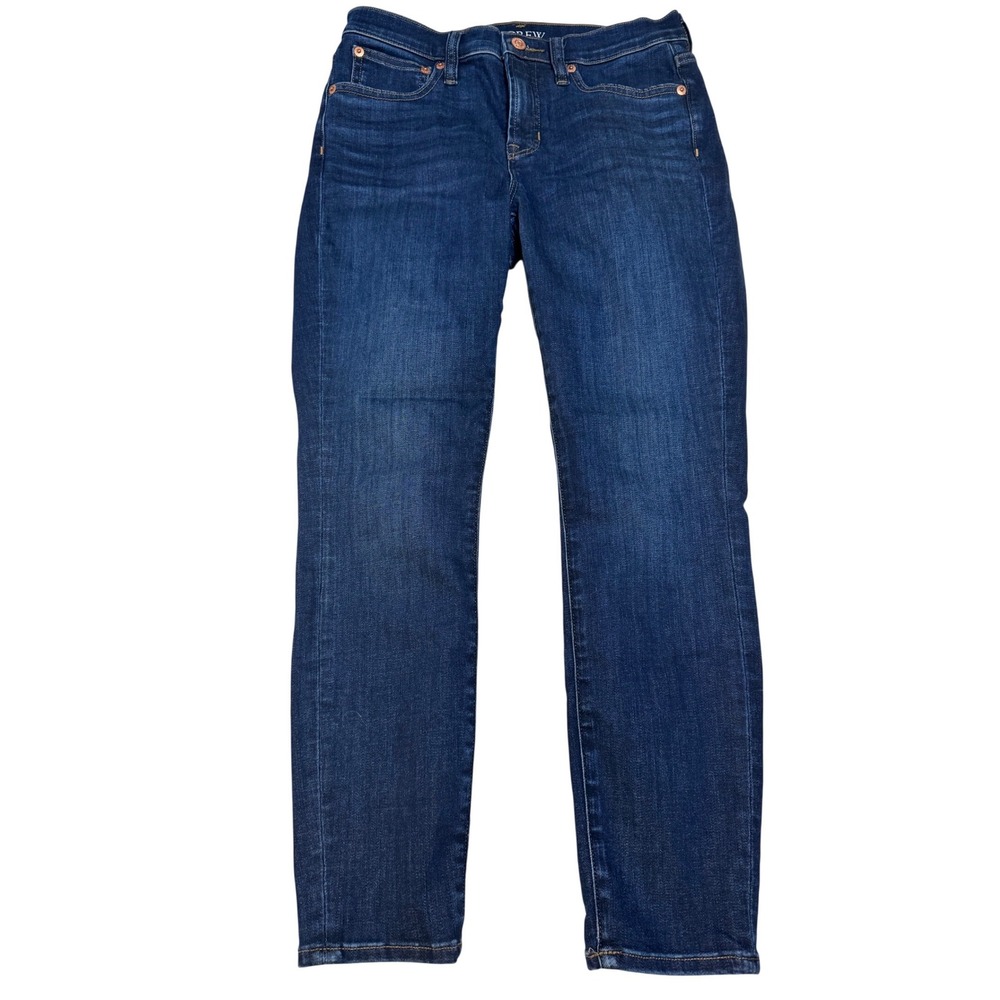 J Crew 27 Petite 9 Inch‎ Toothpick Dark Wash Skinny Jeans Womens